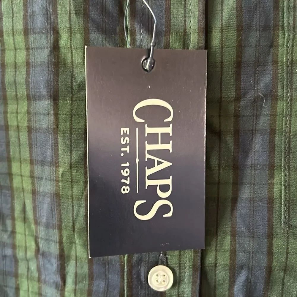 NEW Chaps Mens Button Down Shirt - Picture 2 of 7